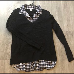 🍁 Croft & Barrow Layered Casual Sweater Large